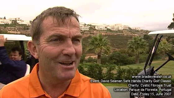 Bradley Walsh at David Seaman Safe Hands Charity Golf Classic