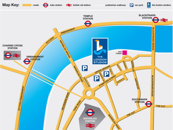 London Studios Map